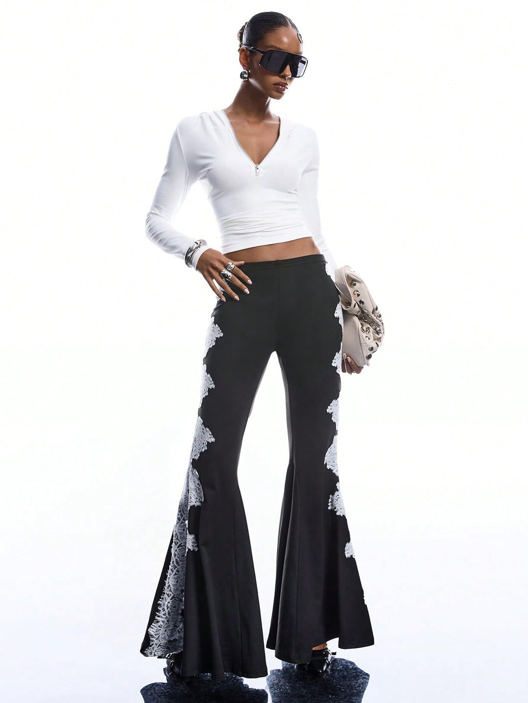 Pantaloni SHEIN, negru