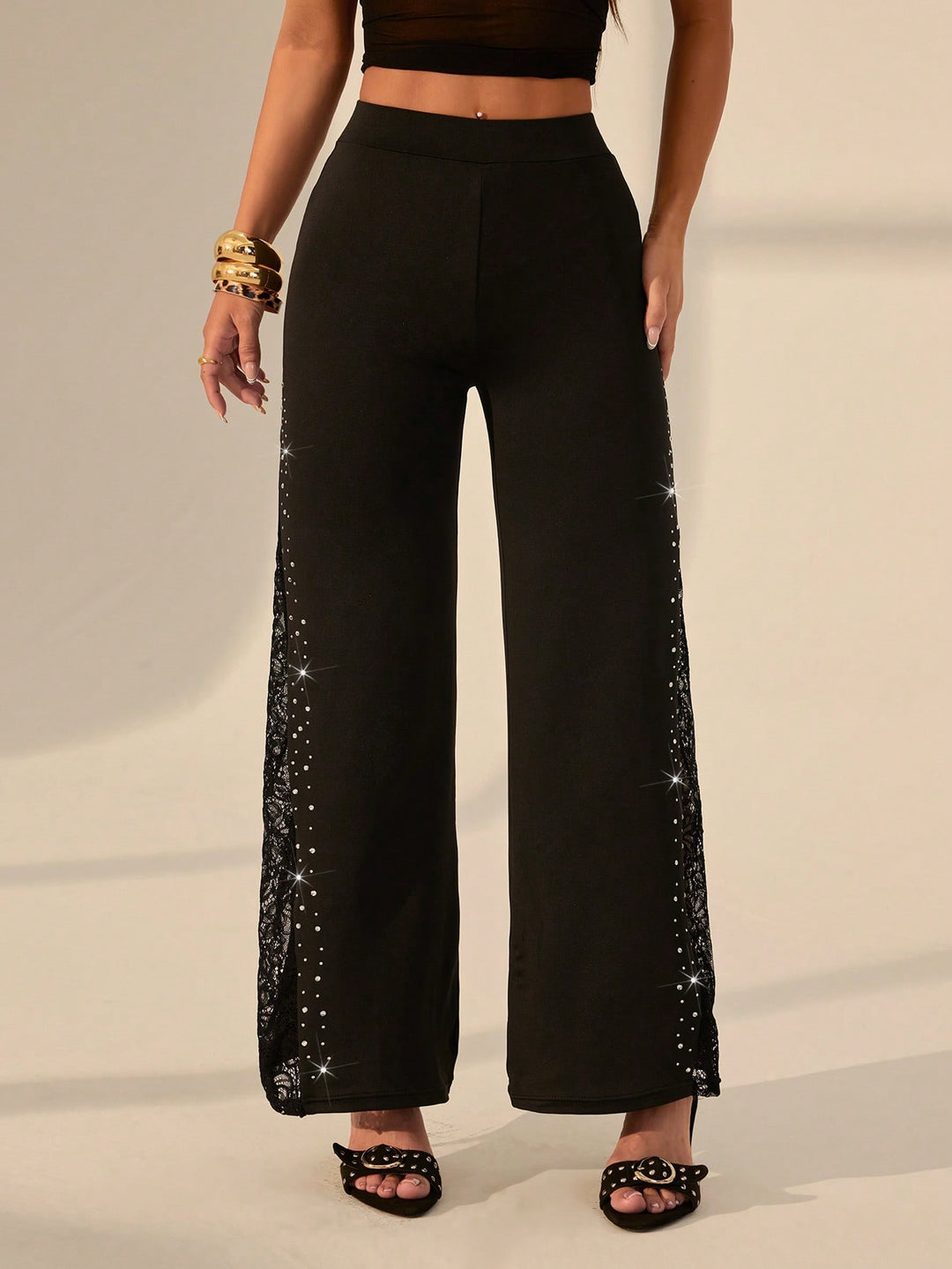 Pantaloni SHEIN, negru
