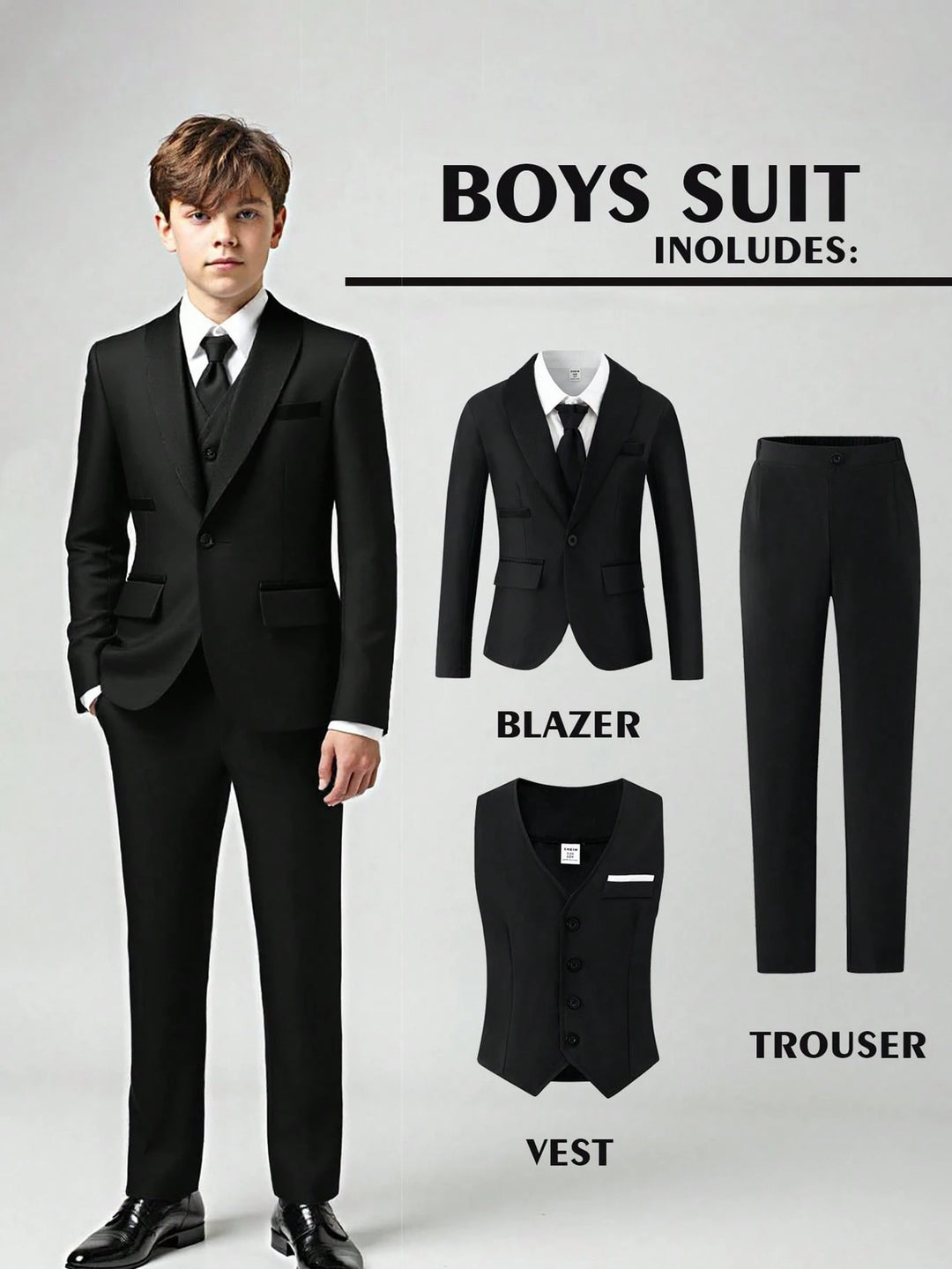 Costum SHEIN, negru