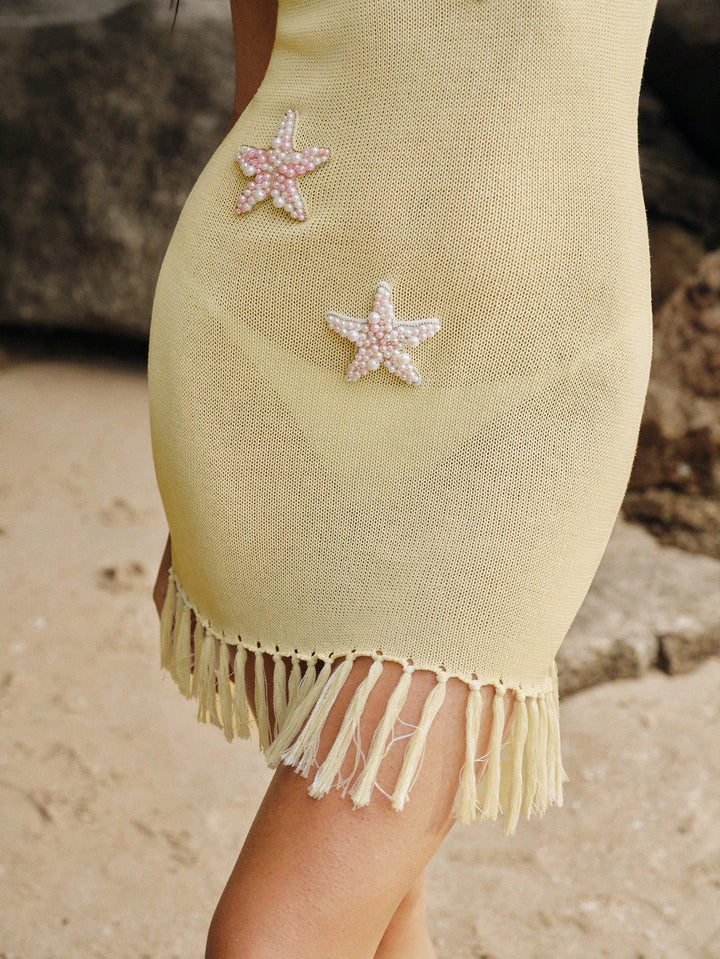 Rochie de plaja SHEIN, galben