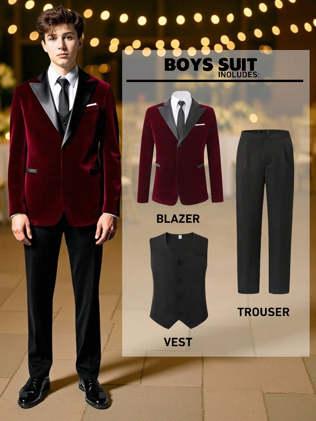 Costum SHEIN, mix culori