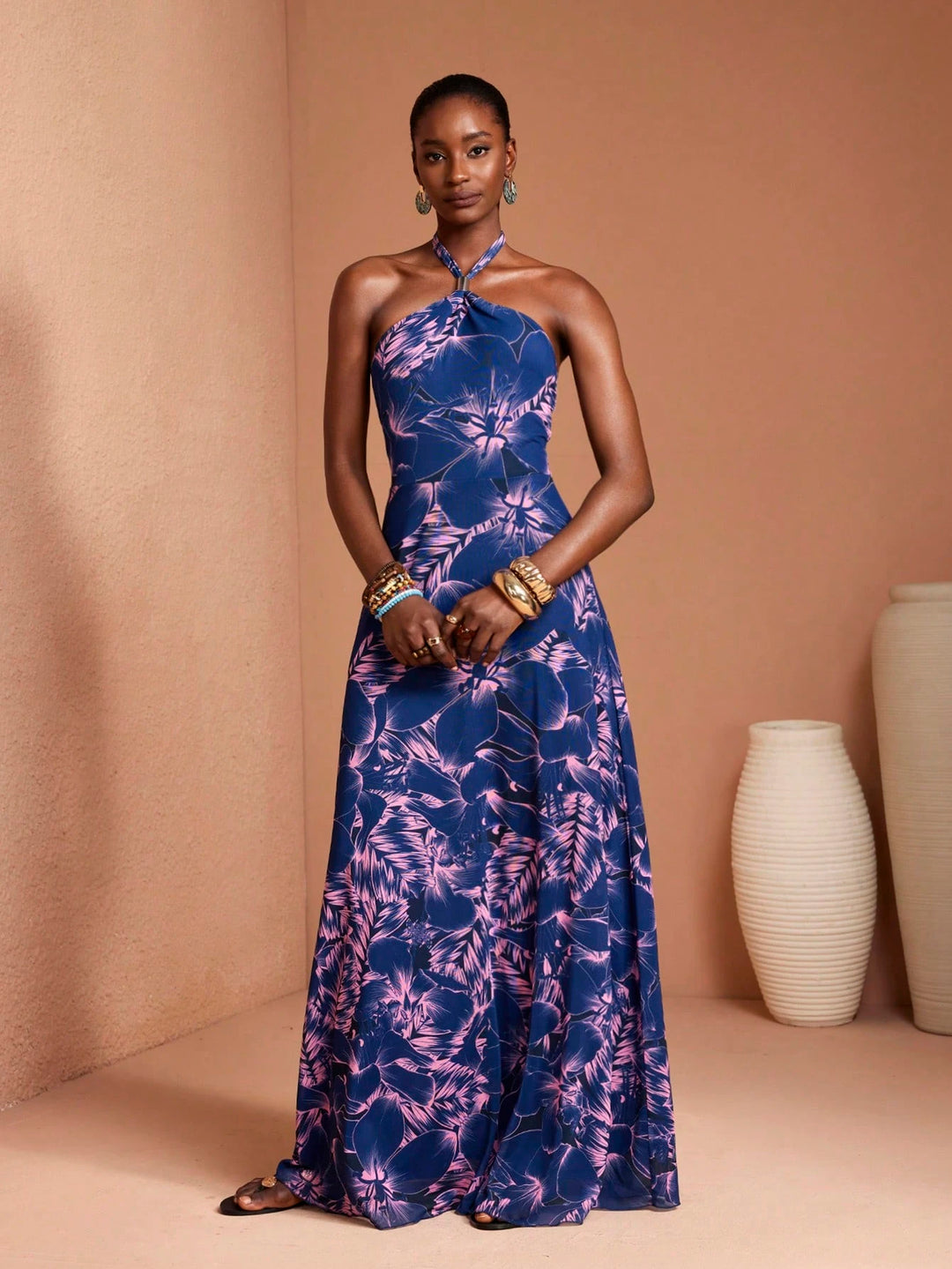 Rochie maxi SHEIN, albastru