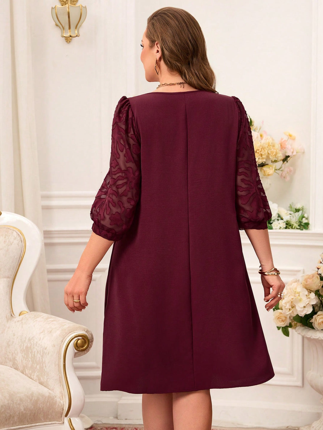 Rochie SHEIN, vișiniu