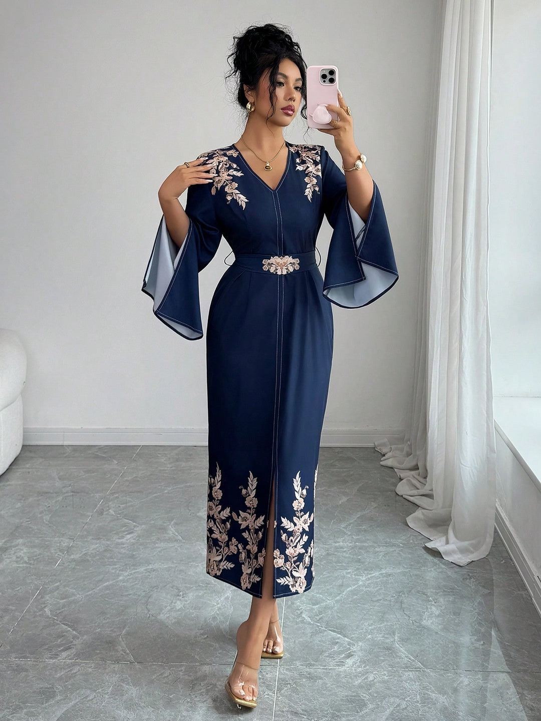 Rochie maxi SHEIN, mix culori