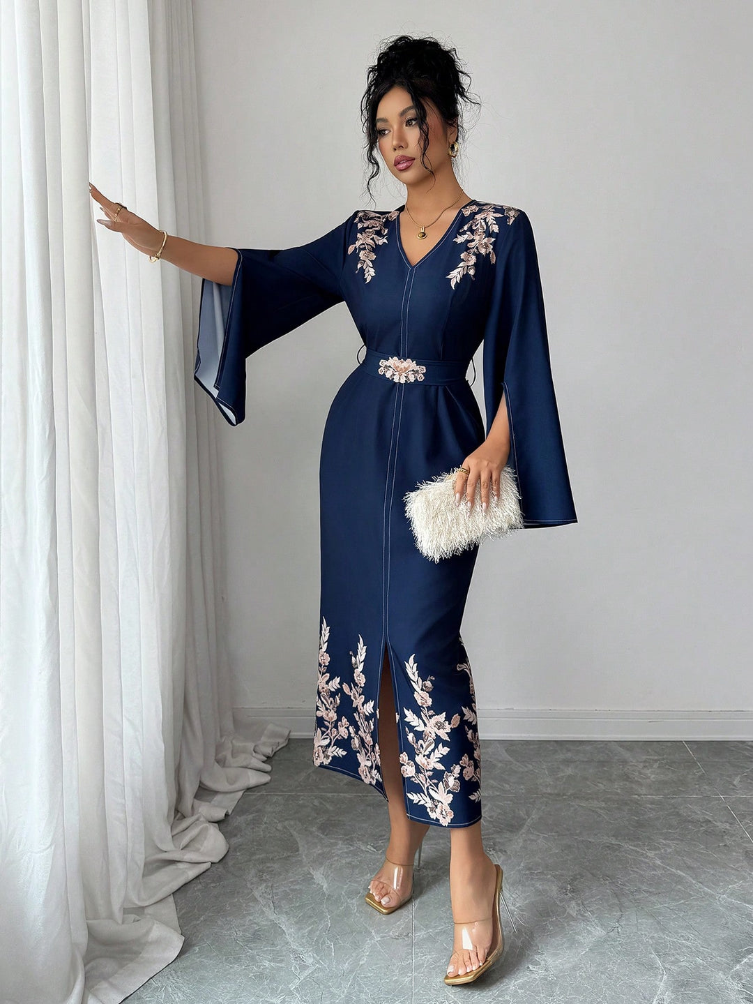 Rochie maxi SHEIN, mix culori
