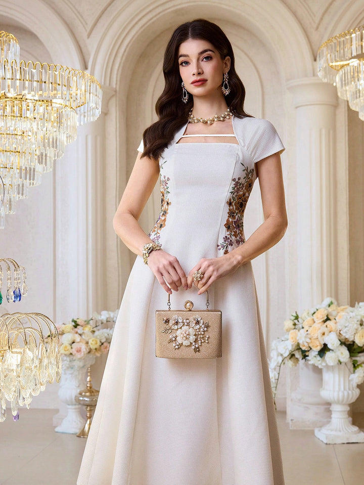 Rochie midi SHEIN, bej