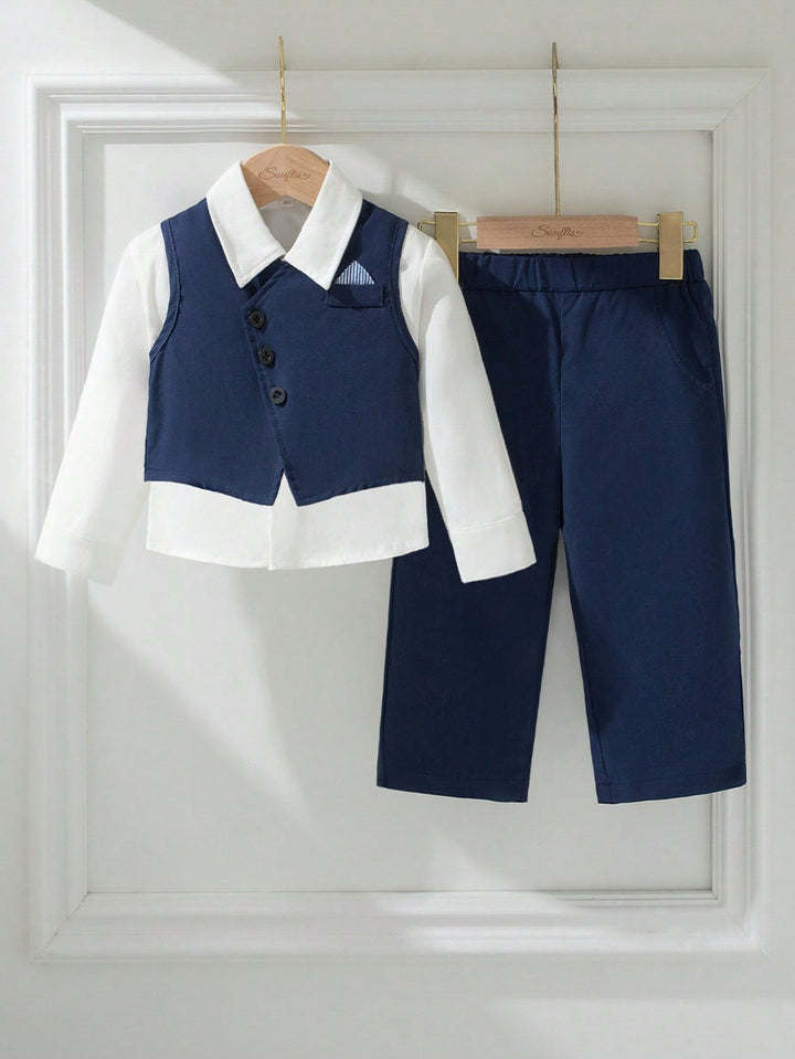 Costum SHEIN, albastru