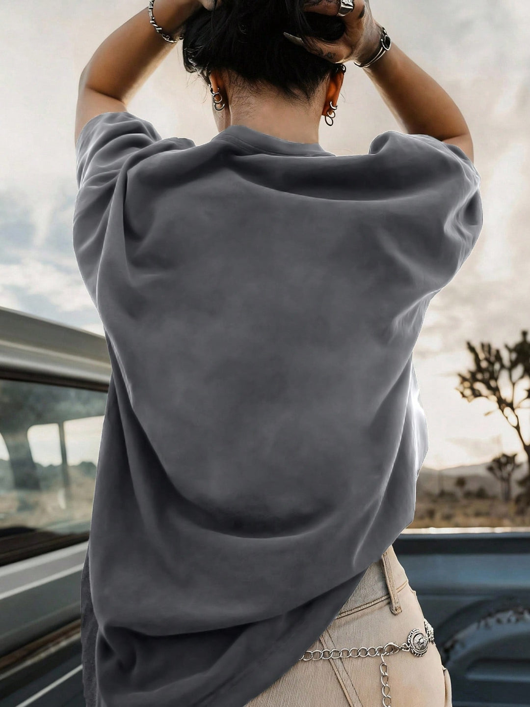 Tricou SHEIN, gri