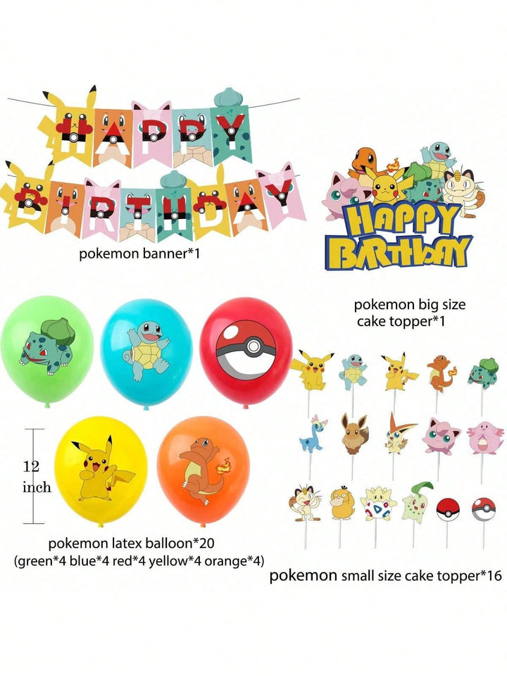 Set De Decoratiuni Pentru Tort Shein, Mix Culori