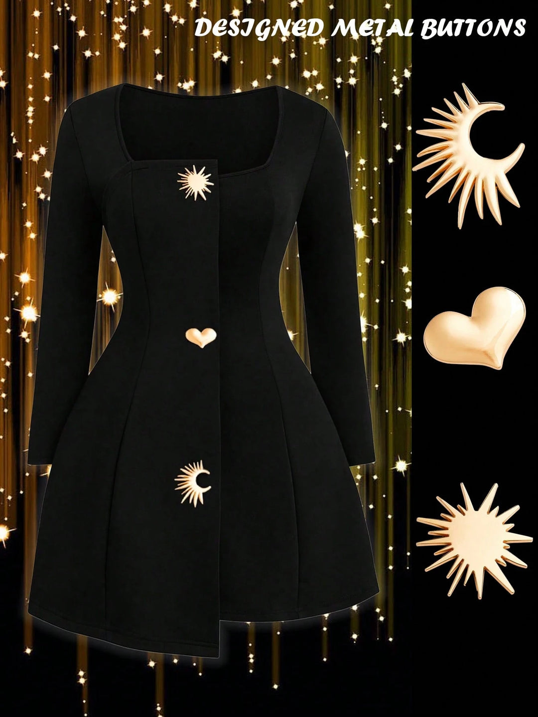 Rochie mini SHEIN, negru