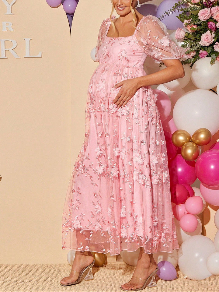 SHEIN maxi ruha, rózsaszín