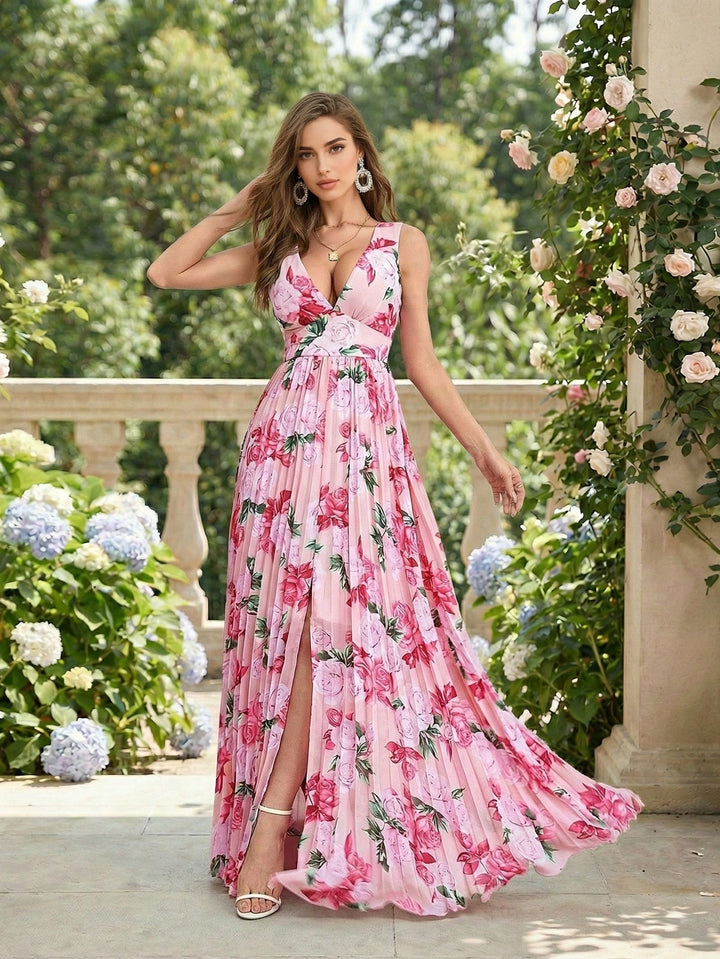 Rochie maxi SHEIN, mix culori