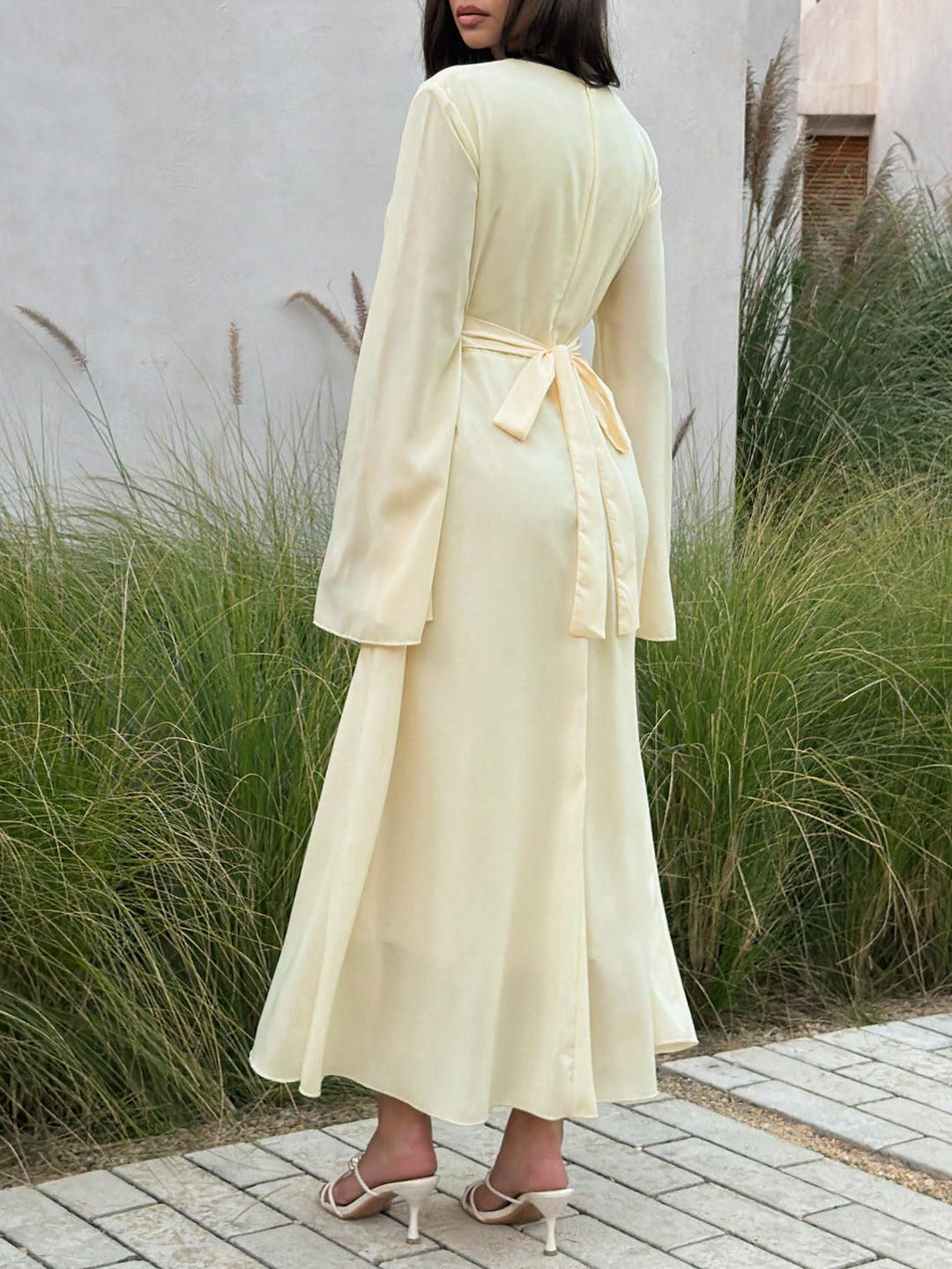 Rochie maxi SHEIN, bej