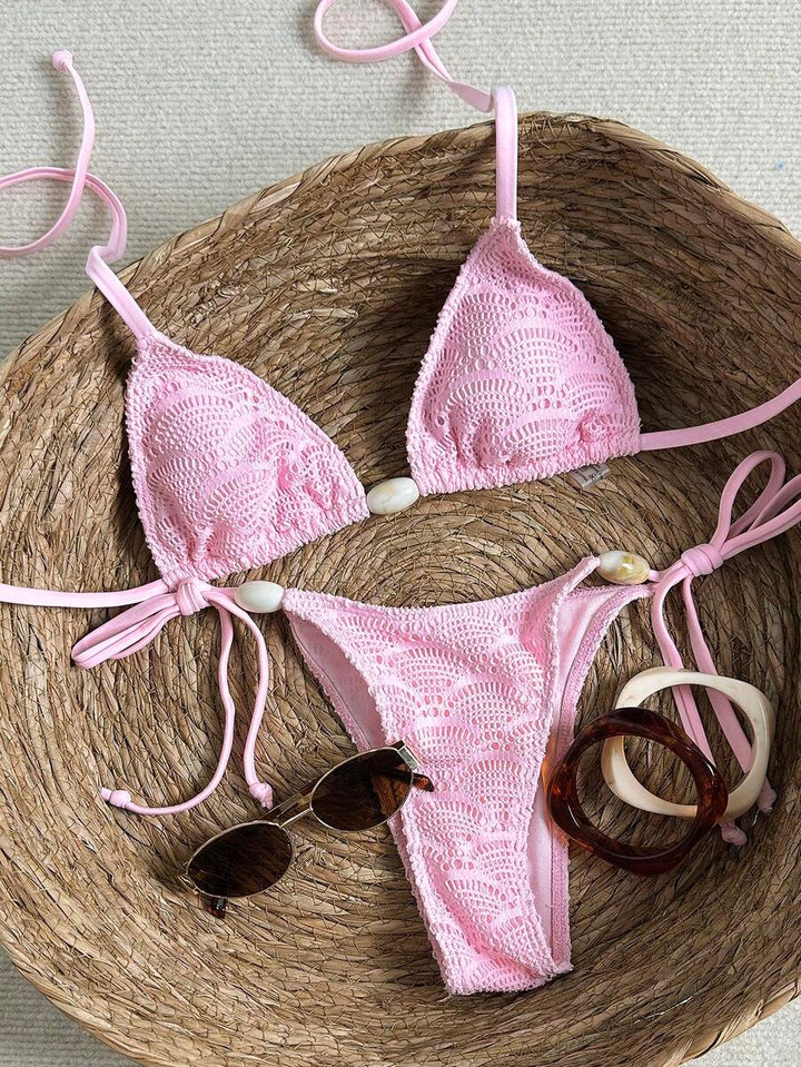 Costum de baie SHEIN, roz