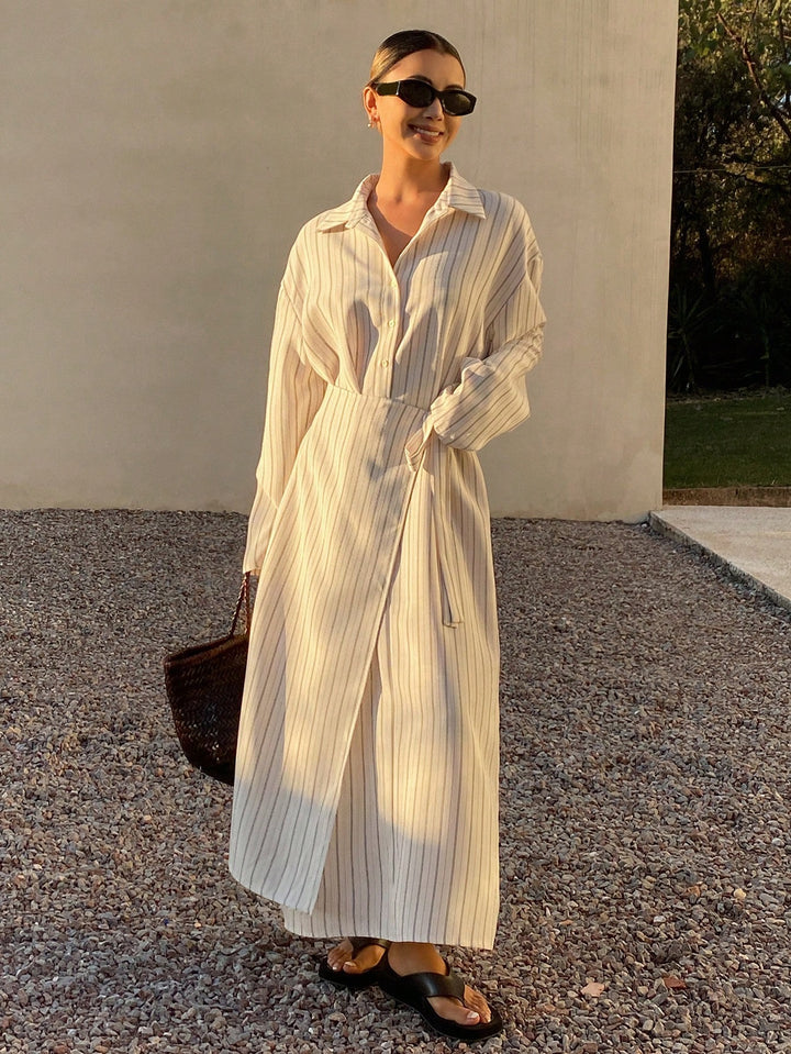 Rochie midi SHEIN, bej