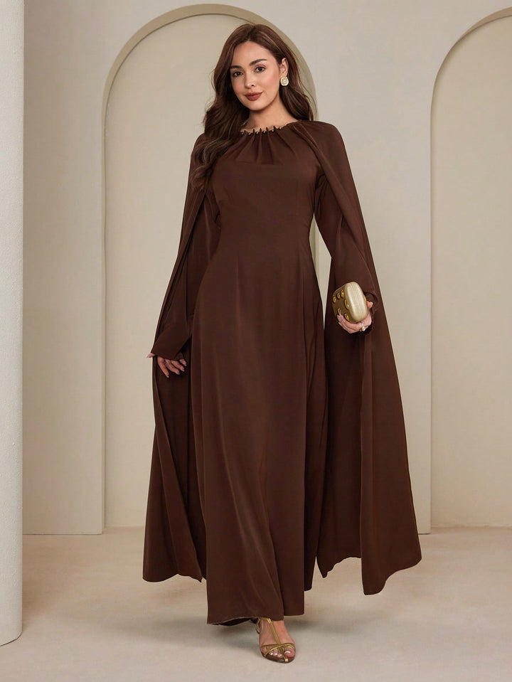 Rochie maxi SHEIN, maro