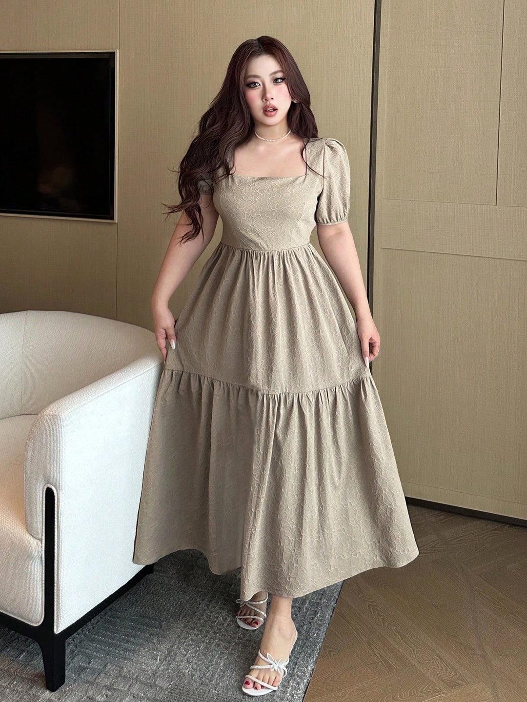 Rochie SHEIN, kaki