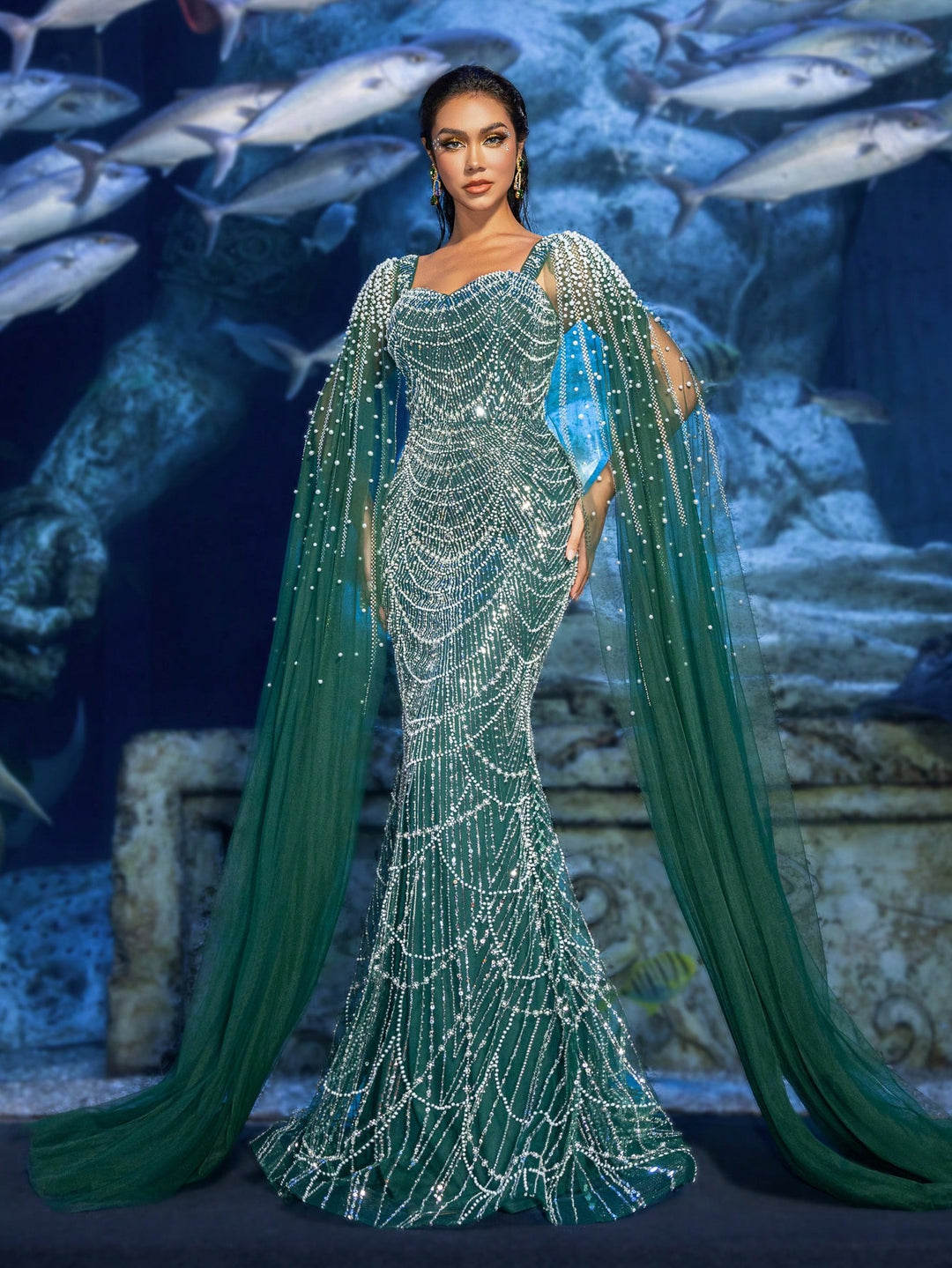 Rochie SHEIN, verde