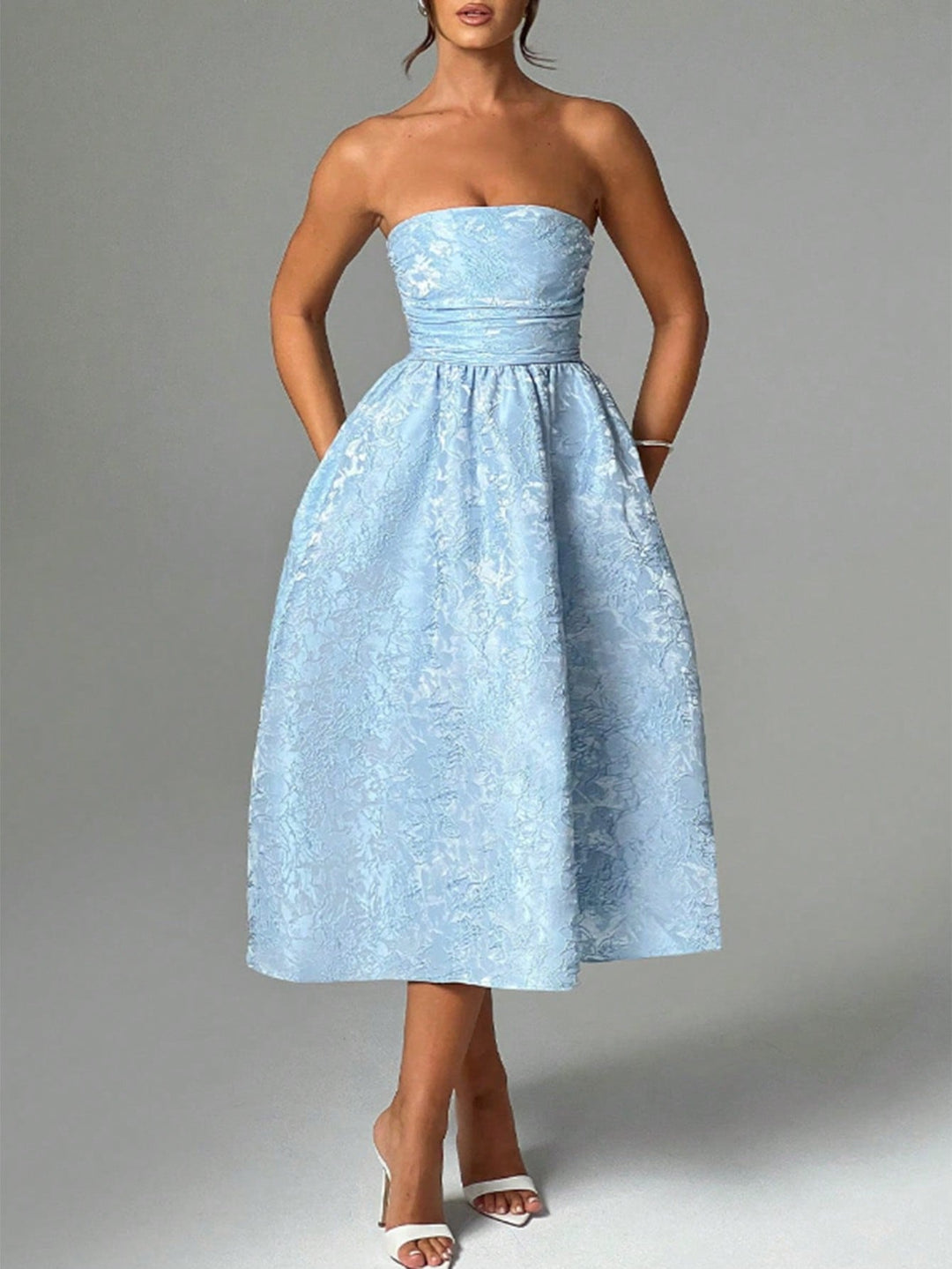 Rochie midi SHEIN, albastru