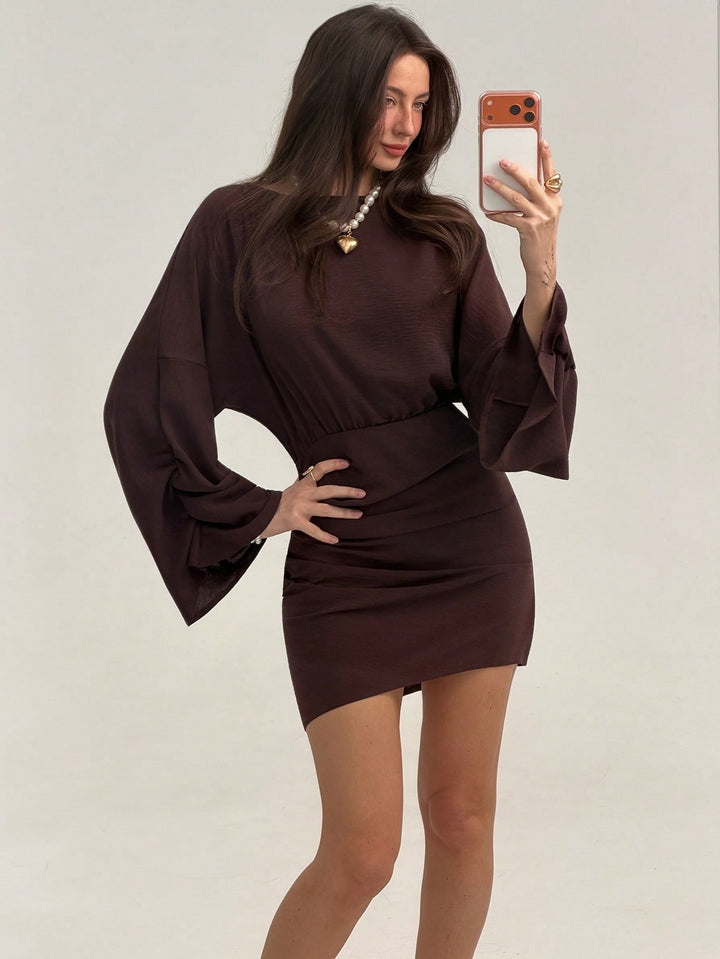 Rochie mini SHEIN, maro