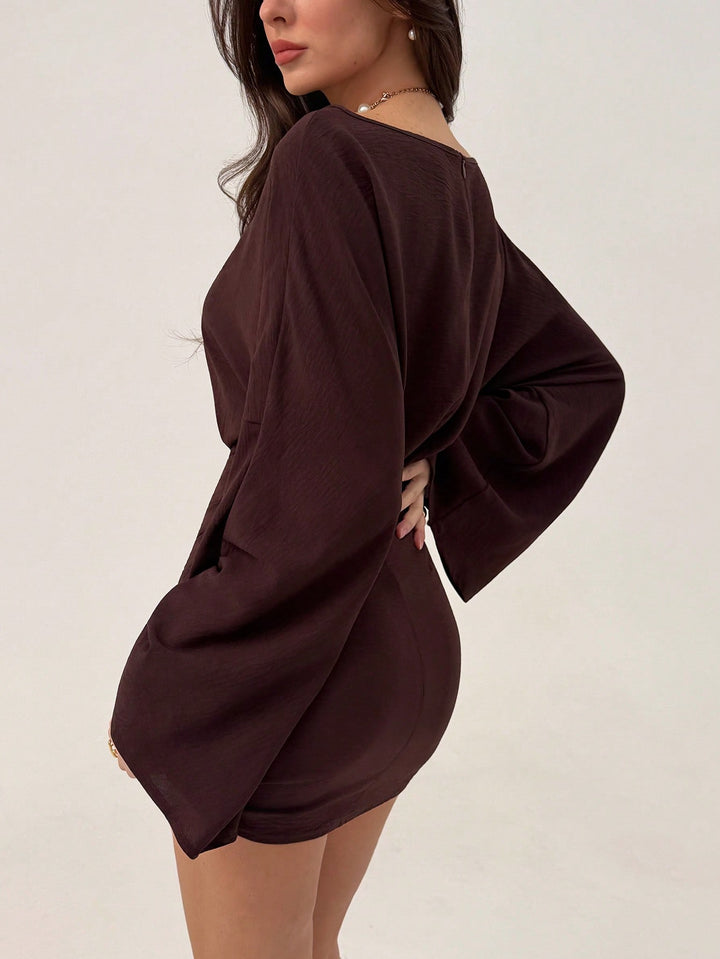 Rochie mini SHEIN, maro