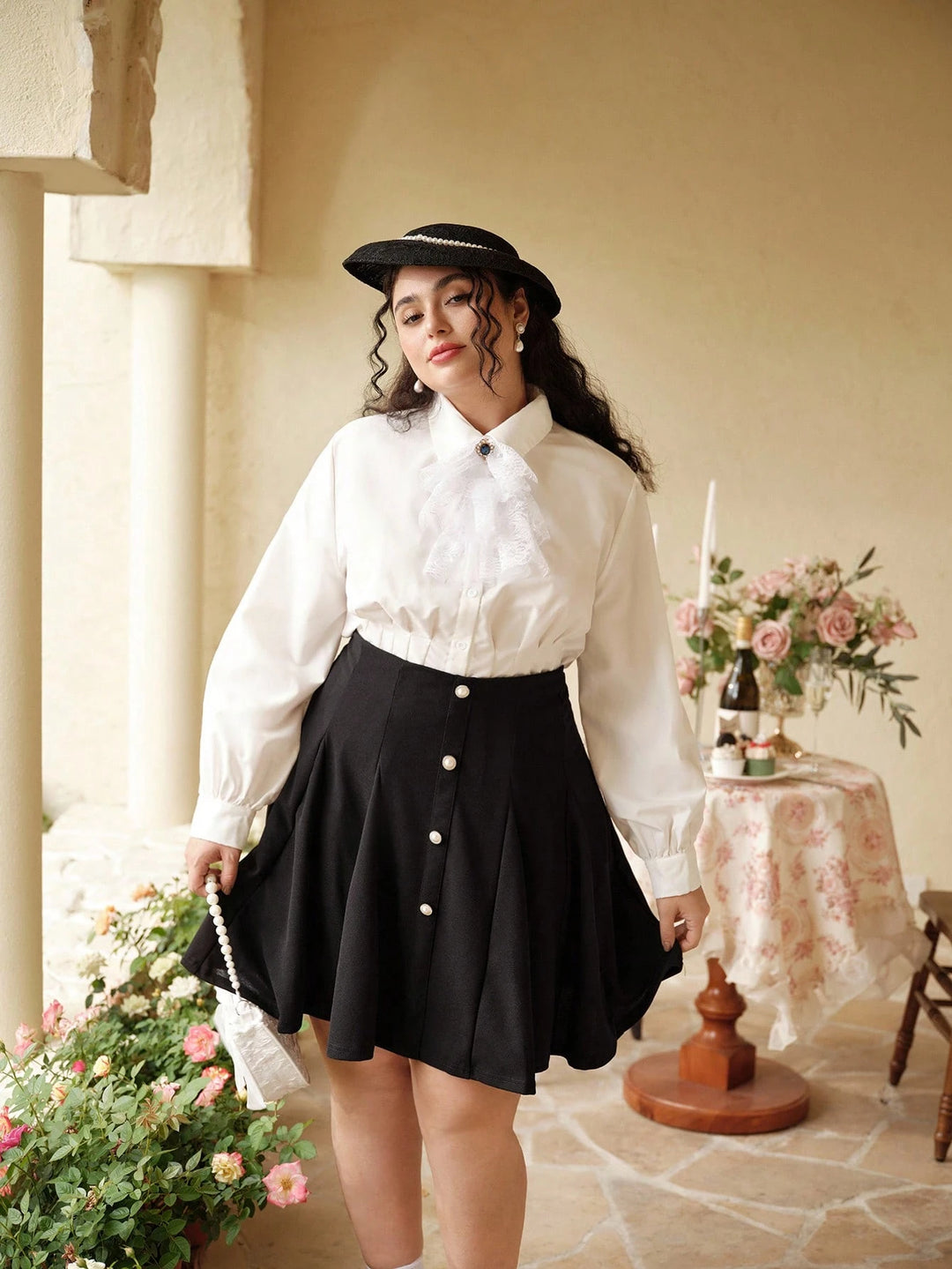 Fustă mini SHEIN, negru