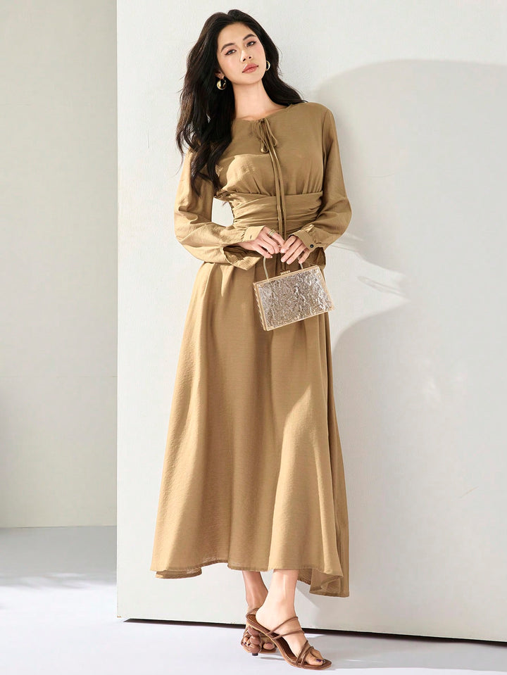 Rochie maxi SHEIN, kaki
