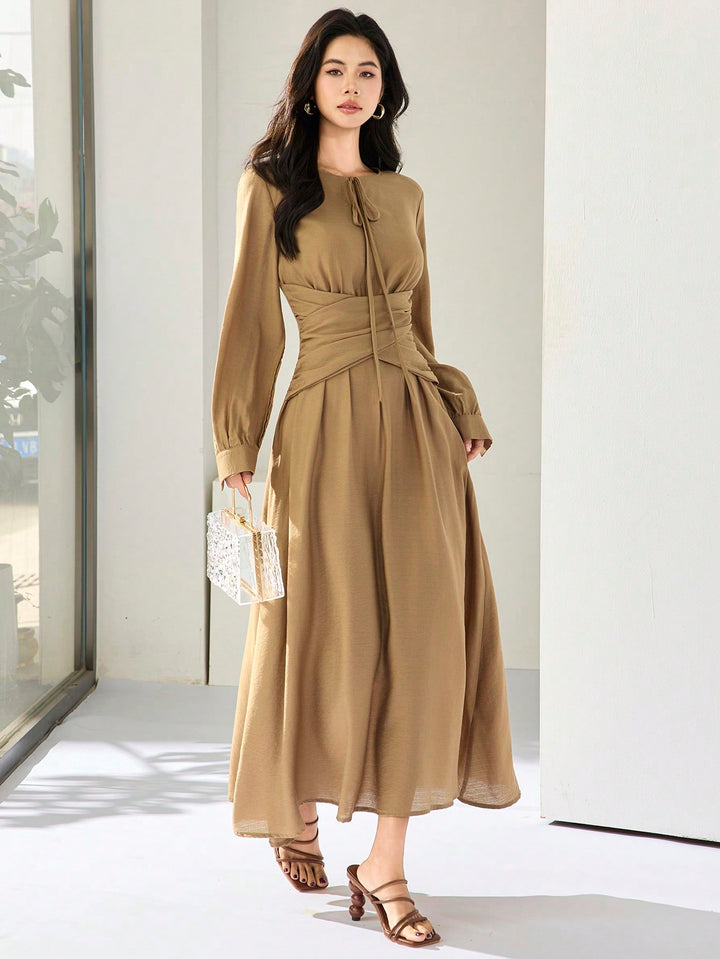 Rochie maxi SHEIN, kaki