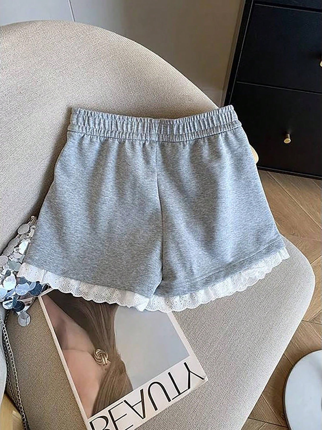 Pantaloni scurți SHEIN, gri