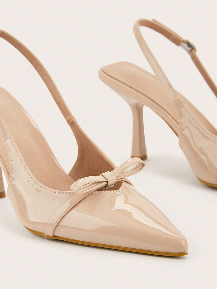 Pantofi cu toc SHEIN, bej