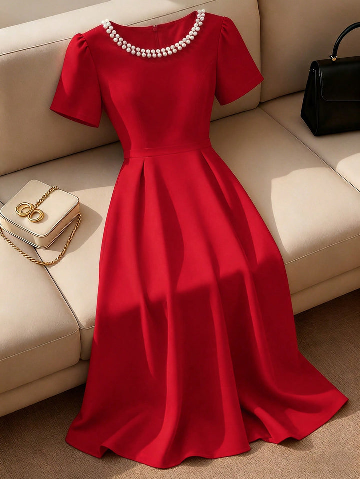 Rochie midi SHEIN, roșu