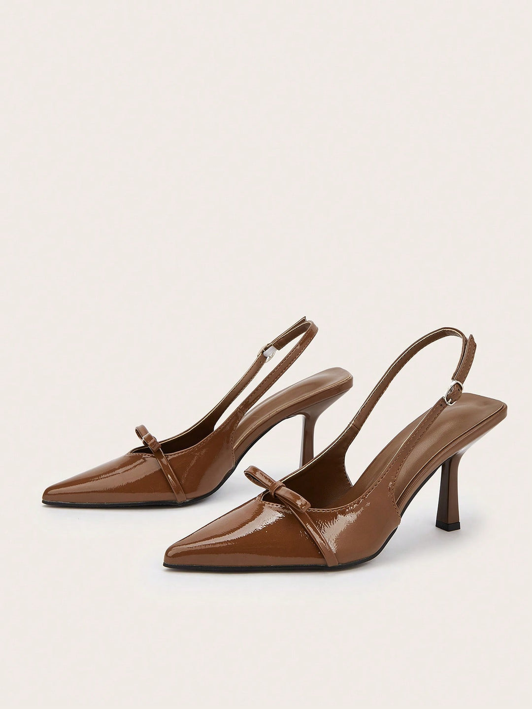 Pantofi cu toc SHEIN, maro