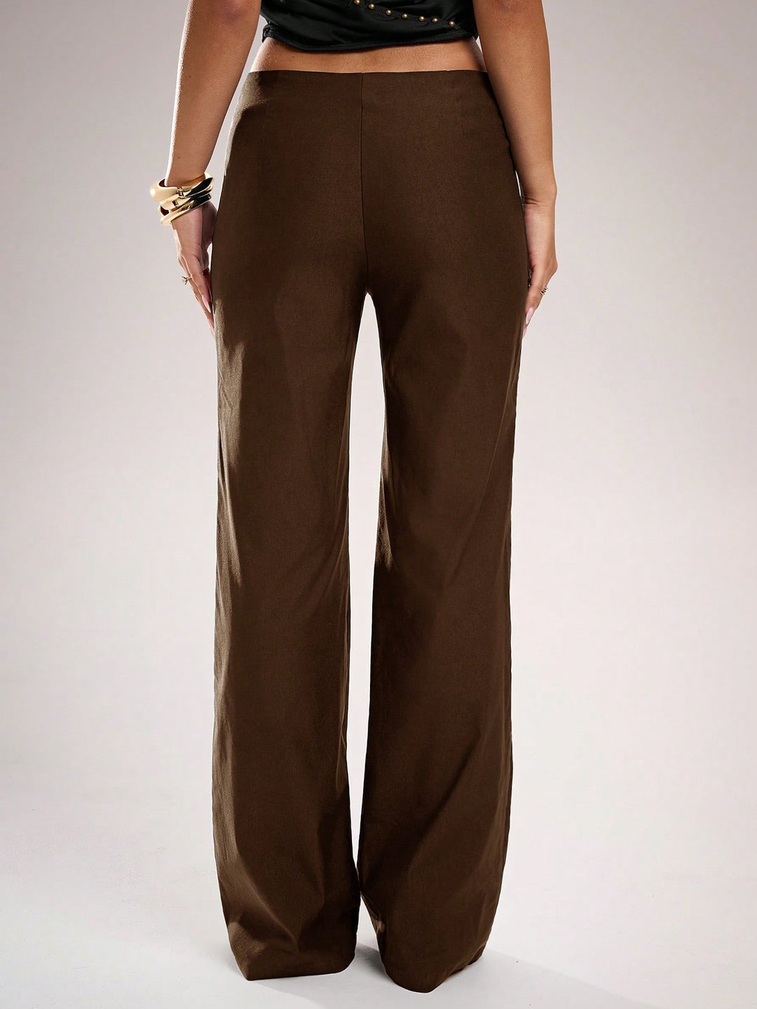 Pantaloni SHEIN, maro