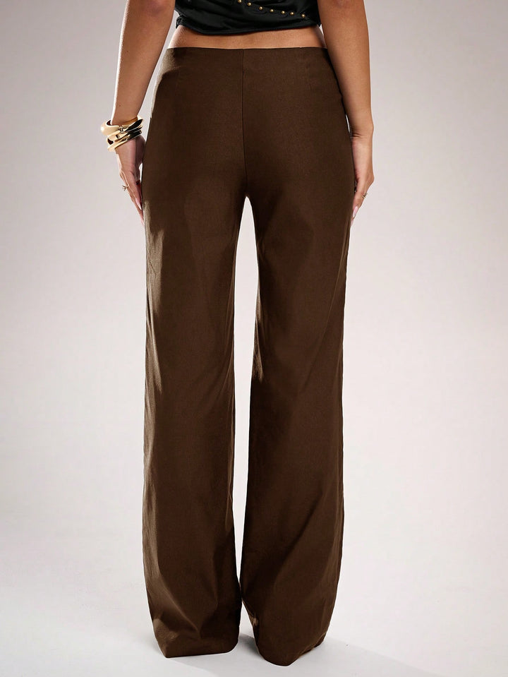 Pantaloni SHEIN, maro