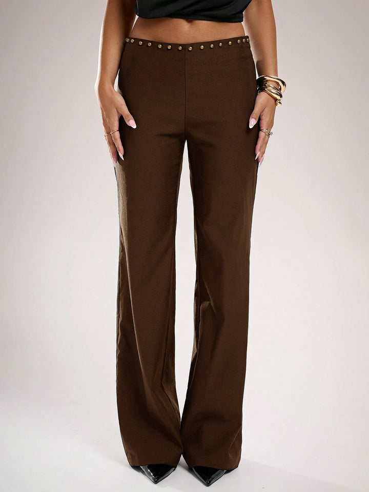 Pantaloni SHEIN, maro