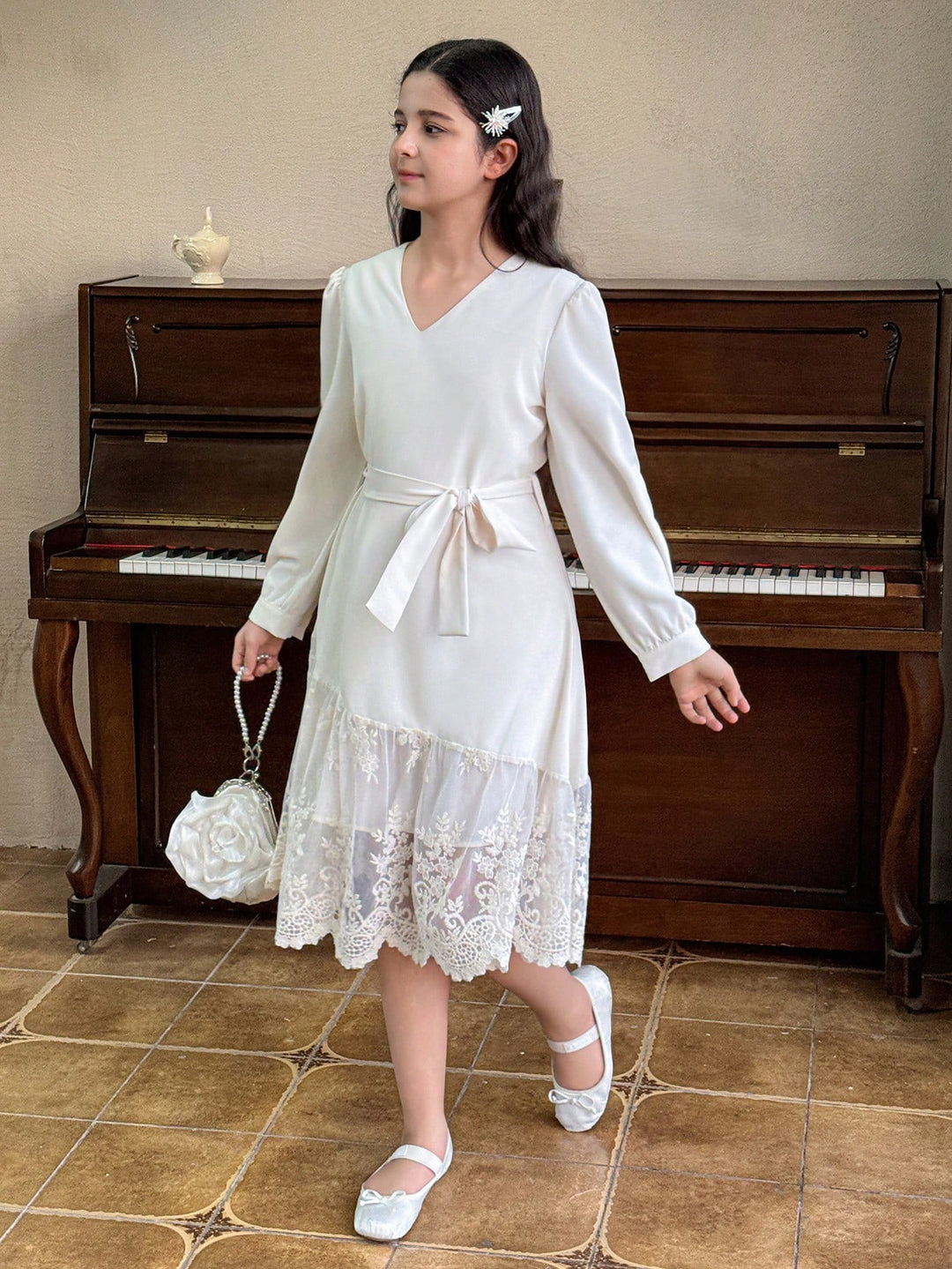Rochie SHEIN, crem