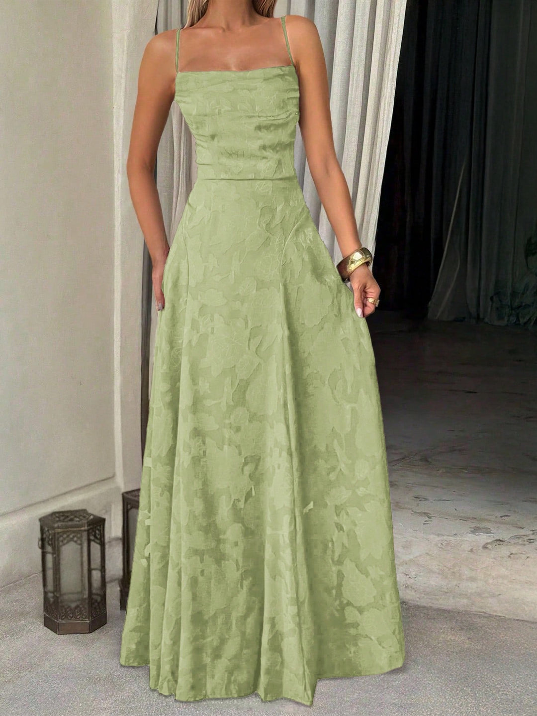 Rochie maxi SHEIN, verde
