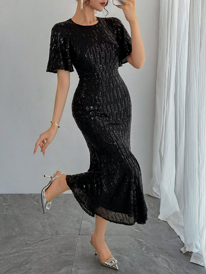 Rochie midi SHEIN, negru