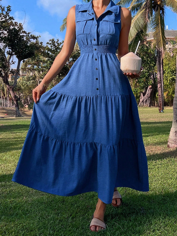 Rochie midi SHEIN, albastru