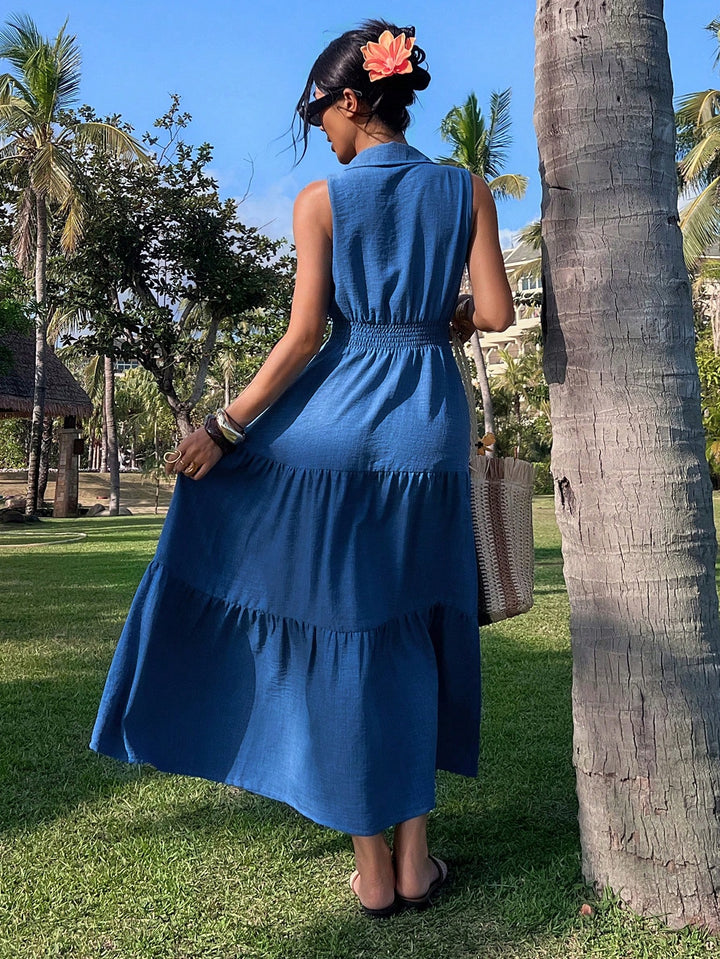 Rochie midi SHEIN, albastru