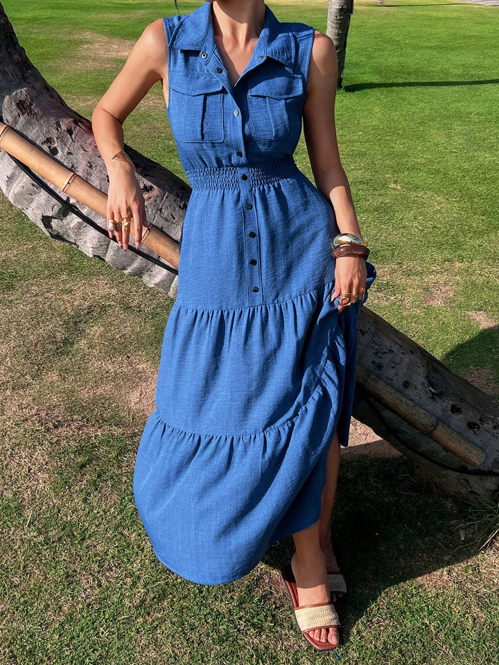 Rochie midi SHEIN, albastru