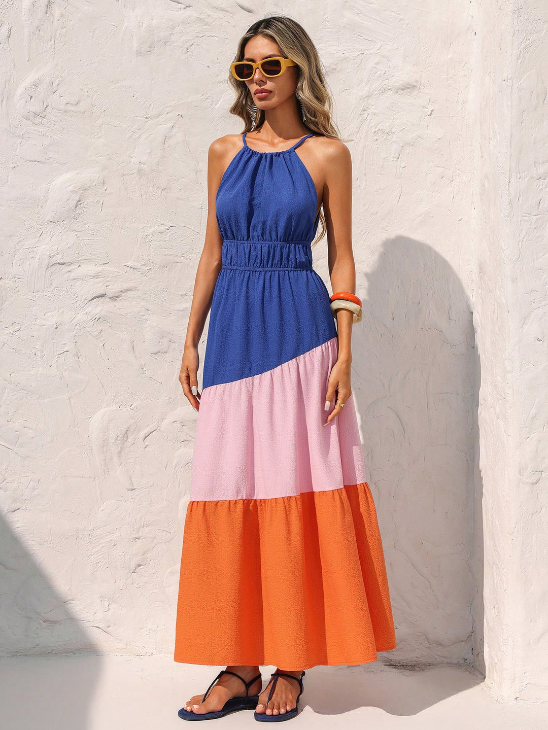 Rochie maxi SHEIN, mix culori