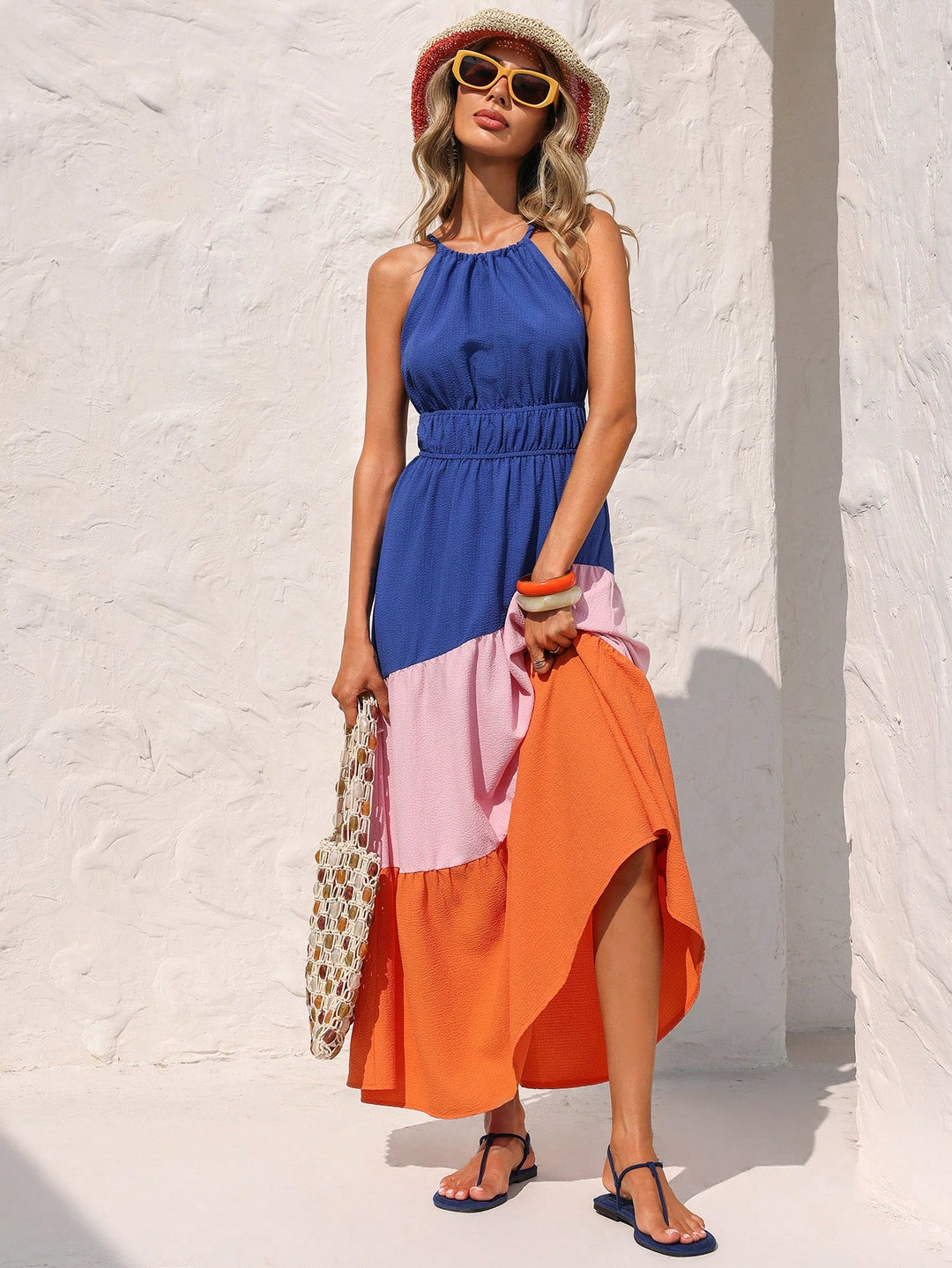Rochie maxi SHEIN, mix culori