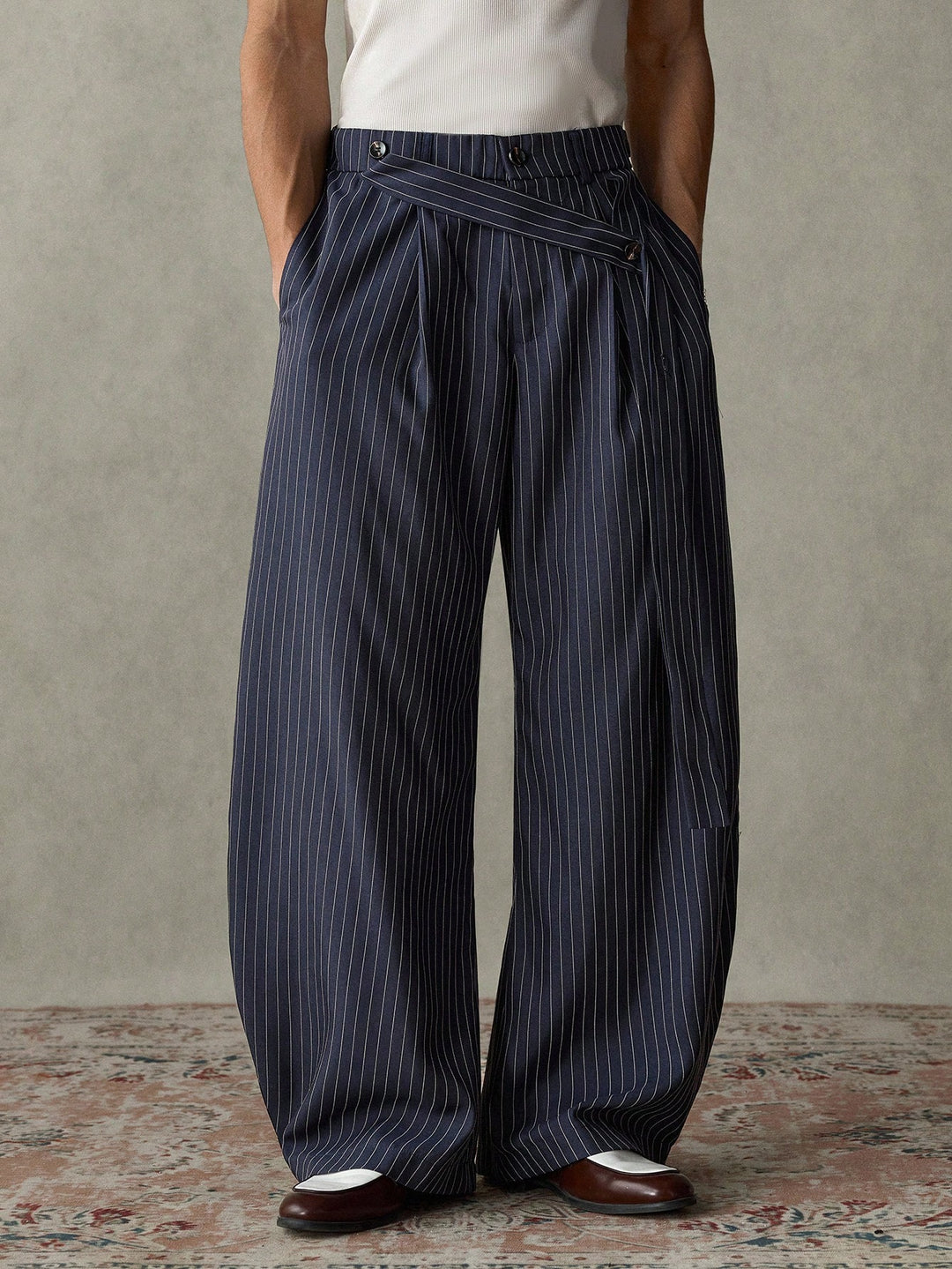 Pantalon SHEIN, albastru