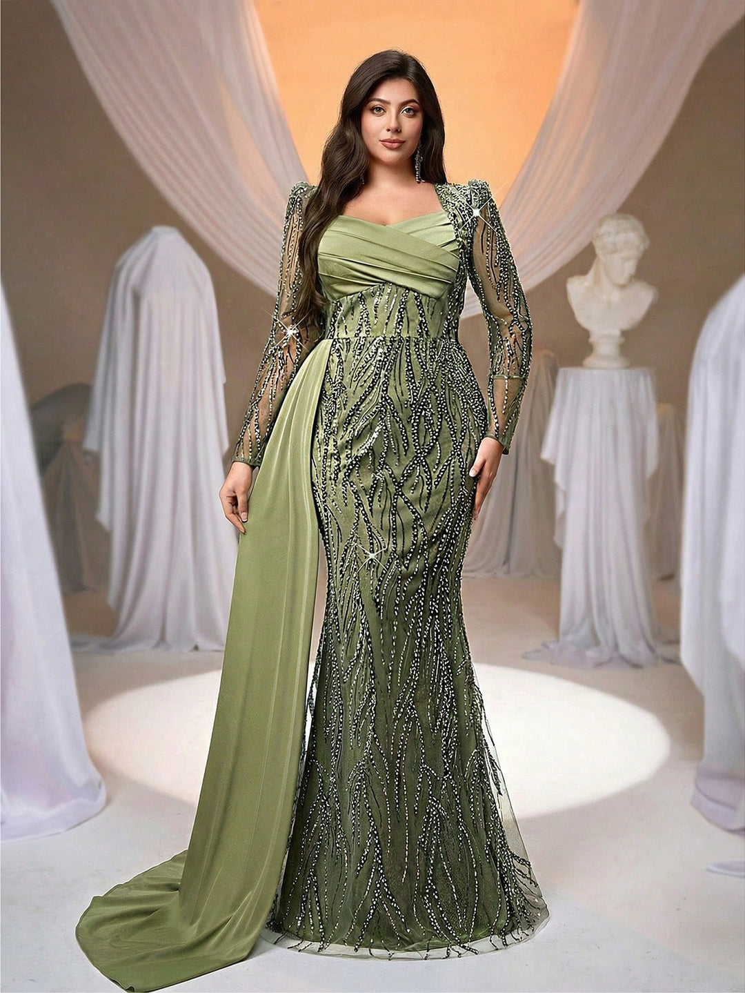 Rochie SHEIN, verde