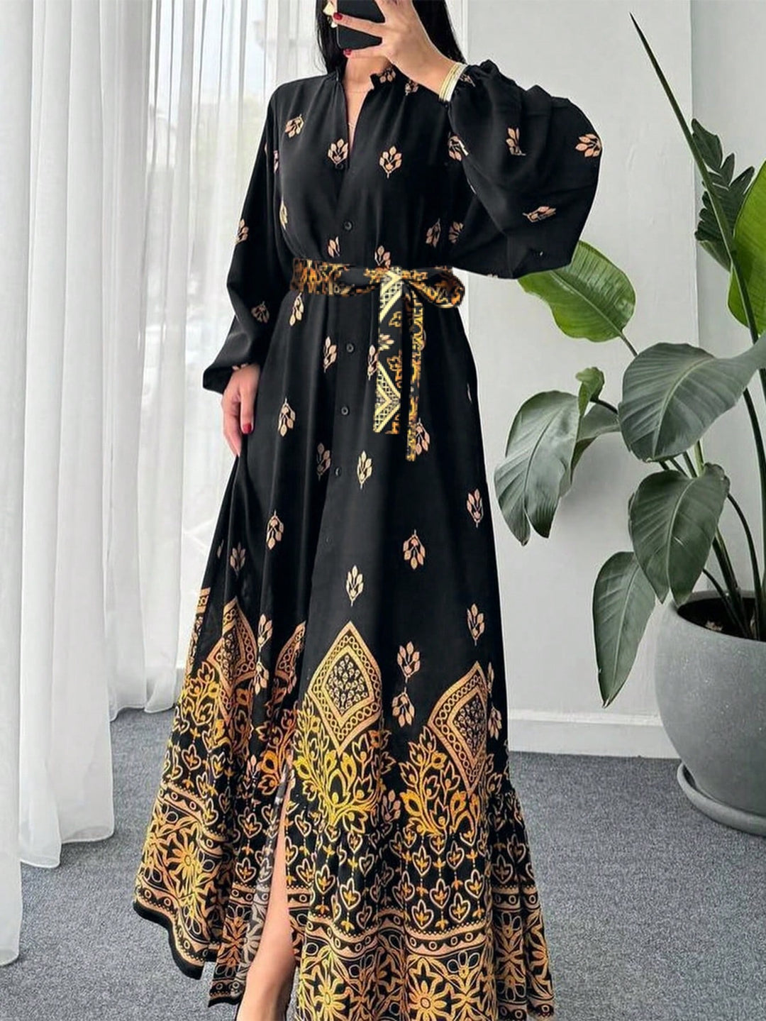 Rochie maxi SHEIN, mix culori