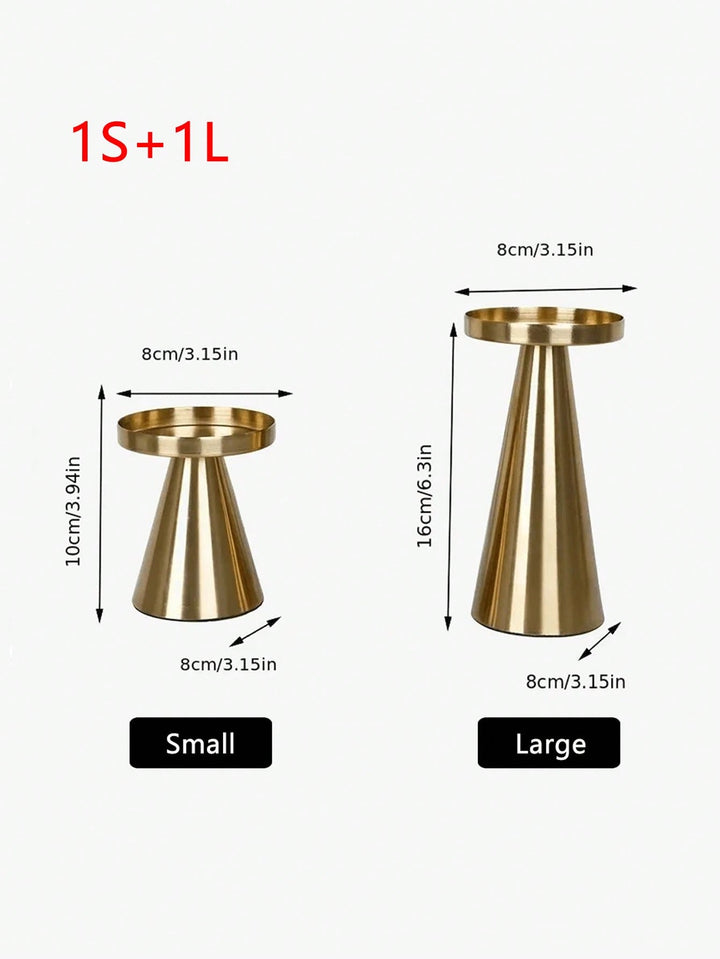 Set suport lumânare SHEIN, auriu