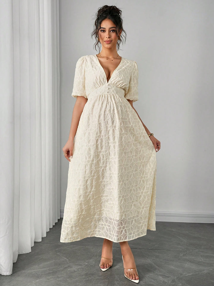 Rochie maxi SHEIN, bej