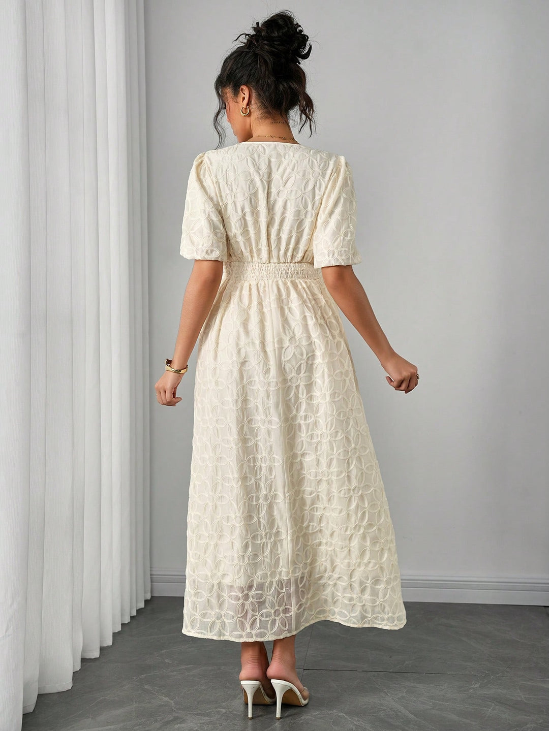 Rochie maxi SHEIN, bej