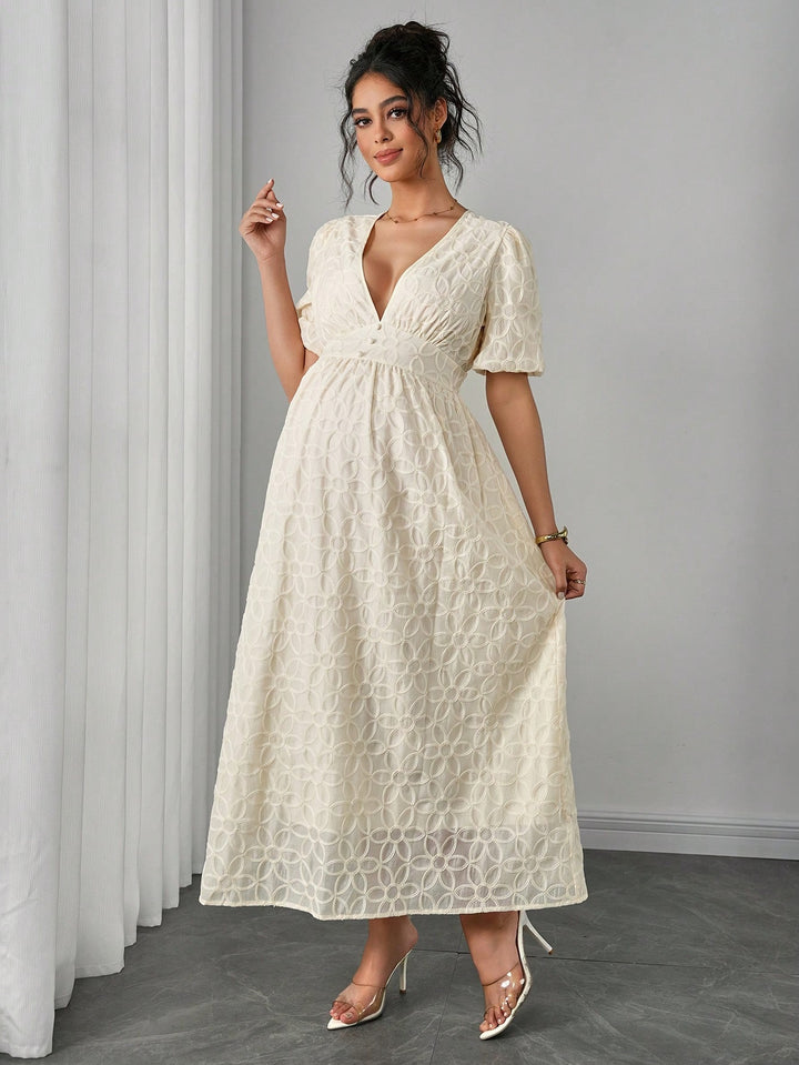 Rochie maxi SHEIN, bej